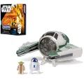 Star Wars Micro Galaxy Squadron Jedi Starfighter (Yoda) Mystery Bundle - 3-Inch Light Armor Class Vehicle and Scout Class Vehicle with Accessories
