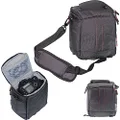 Navitech Black Camcorder Camera Bag Compatible with Panasonic HC-V785 Full HD HDR 20x Zoom Camcorder, Black, One Size, Camera Bag