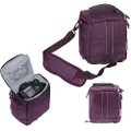 Navitech Purple Camcorder Camera Bag Compatible with Panasonic HC-V785 Full HD HDR 20x Zoom Camcorder, Purple, One Size, Camera Bag