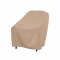Modern Leisure Basics Patio Chair Cover - Weather-Resistant Fabric - Furniture Protection Perfect for Patio, Deck, and Porch - 33" L x 34" W x 31" H - Khaki