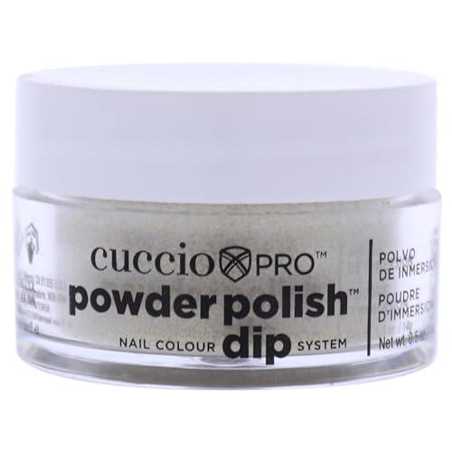 Cuccio Pro Nail Colour Dip System Small Powder Polish 14 g, 5558 Rich Gold Glitter, 14 g