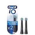 Oral-B iO Ultimate Clean Toothbrush Heads, Black (Pack of 2)