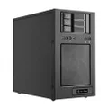 SilverStone Technology Silverstone SST-CS330B - Case Storage Micro-ATX Tower Computer Case, Support 7X 3.5 HDD Bays (3X Hot-Swap) + 1x 3,5" or 2,5", Black
