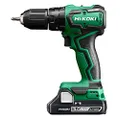 HiKOKI DV18DD Cordless Hammer Drill 18 V Li-Ion 55 Nm Brushless 20-Stage Torque Setting LED Control Electronics Transport Case Includes 2x 3.0 Ah Batteries and Charger