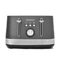 Morphy Richards Illumination 4 Slice Toaster, 7 Toast Settings, Browning Controls, Variable Width Slots, Auto Pop-up, Removeable Crumb Tray, Cord Storage, 1500W, Titanium, 248022
