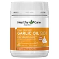Healthy Care High Strength Garlic Oil 5000mg Capsules | Relieves symptoms of common cold