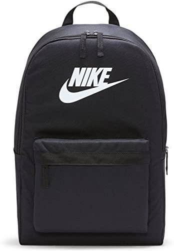 Nike Heritage Backpack, Black/Black/White, 24 Litre Capacity