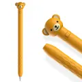 AHASTYLE Silicone Case for Apple Pencil 1 Cute Design Soft Protective Case Grip Accessories Compatible with Apple Pencil 1st Generation (Brown Bear)