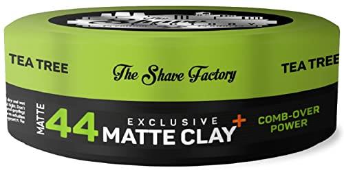 The Shave Factory Exclusive Matte Clay 150ml 44 Comb-Over Power with Tea Tree Extra Hold