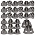 Geiserailie 30 Pcs Hearing Aid Domes 8mm Hearing Aid Open Domes Replacements Medium Open Hearing Aid Accessories Compatible with GN Resound Hearing Aids Ear Tips
