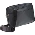 Navitech Black Sleek Water Resistant Travel Bag - Compatible with ASUS Chromebook Vibe CX55 Flip (CX5501) 15.6"