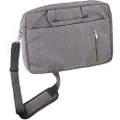 Navitech Grey Sleek Water Resistant Travel Bag - Compatible with ASUS Chromebook Vibe CX55 Flip (CX5501) 15.6"