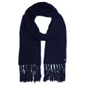 Funky Junque Scarf for Men Women Waffle Knit Winter Scarves Neck Warmer Thick Long Soft Knitted Chunky Men's Fashion, Navy Blue, One size