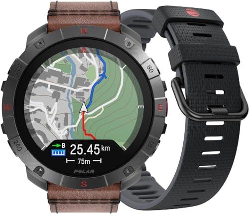 Polar Grit X2 Pro Titan Ultra Premium GPS Smart Sports Watch – Ultimate Outdoor Adventure Watch with Rugged Titanium Design, Advanced Navigation, Sports Tracking, and Biosensing Tech