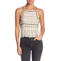 Free People Camille Embroidered Cami - Ivory M