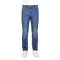 Ottley Men's Regular Straight Fit Jeans Pants Denim Blue Indigo (Mid Blue, W42 X L34)