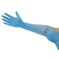 Ansell MicroFlex Nitrile Disposable Gloves with Extended Cuff, Blue, Large (Pack of 100)