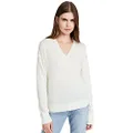 Theory Women's Easy Pullover Cashmere Sweater, Ivory, Large