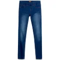 Lee Girls' Jeggings - Pull On Super Stretch Denim Skinny Jeans for Girls (4-14), Bright Blue, 10