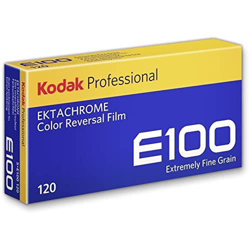 Kodak Professional Ektachrome E100 Color Reversal Film (120 Roll Film, 5-Pack) - 8731200, Yellow