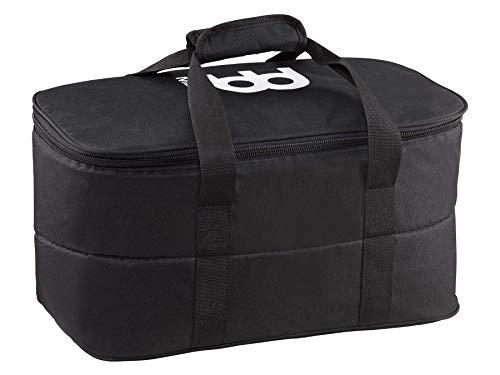 Meinl Percussion Bongo Gig Bag - with Carrying Grip and Heavy Duty Padded Nylon - Drum Accessories, Black (MSTBB1)
