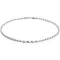 Savlano 925 Sterling Silver Solid Italian Figaro, Rope,Herringbone, Curb, Ball Bead, Snake, Mariner Chain Anklet for Women & Girls, Comes in 0.8mm - 5mm Gift Box, Metal, not known