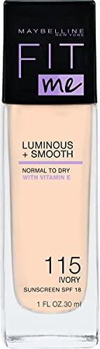 Maybelline Fit Me Luminous + Smooth Foundation 30 ml, 115 Ivory