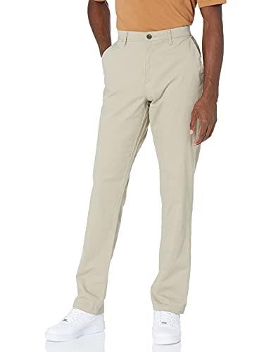 Amazon Essentials Men's Athletic-Fit Casual Stretch Chino Pant (Available in Big & Tall), Khaki Brown, 31W x 29L