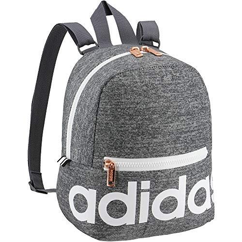 adidas Originals Unisex Linear Mini Backpack, Jersey Onix/White/Rose Gold, ONE SIZE
