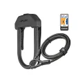 Hiplok D/U Lock DX Plus Accessories Cable, All Black, Sold Secure Gold Rated