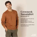Amazon Essentials Crewneck Fleece Sweatshirt, Gold, L