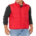 Amazon Essentials Men's Midweight Puffer Vest, Red, Small