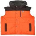 Caterpillar Mens Classic Work Vest, Hi Vis Orange/Dark Shadow, XX-Large US