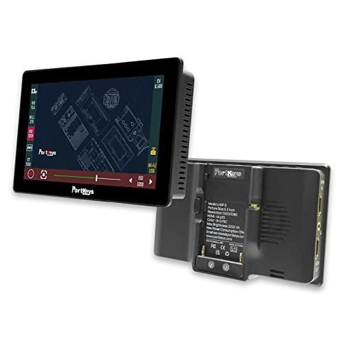 Portkeys LH5P II Camera Control Field Monitor |Touch Screen |Metal Frame |Bluetooth |2000 Nit |5.5" |1920x1080, Control Function Compatible with Canon, Sony, Panasonic, BMPCC, ZCam and Gimbals