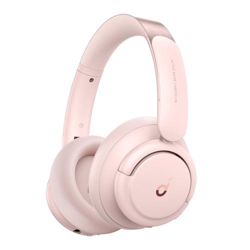 soundcore by Anker Q30 Bluetooth Headphones, Hybrid Active Noise Isolation, Individual Modes, Hi-Res Sound, EQ in App, 40h Battery, Comfortable Hold, Connection of 2 Devices (Pink)