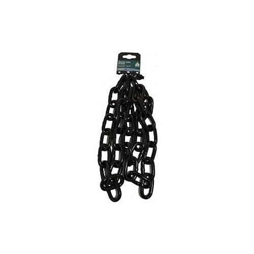Romak 886140BLK Proof Coil Galvanized Chain, 8 mm x 1.3 Meter Size, Black