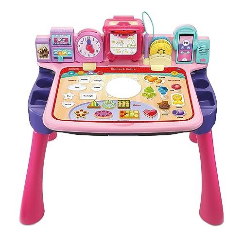 VTech Learn & Draw Activity Desk Pink - 5 in 1 Interactive Activity Desk - 540953 - Pink