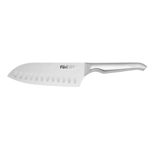Furi Small Grip East/West Santoku Knife, 15 cm Blade Length