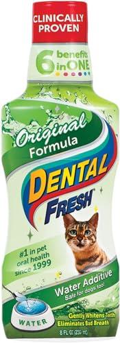 Dental Fresh Water Additive - Original Formula for Cats - Clinically Proven, Simply Add to Pet’s Water Bowl to Whiten Teeth