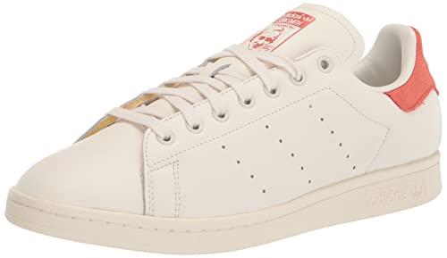 Adidas Men's Stan Smith Basketball Shoes, White Off White Red Pre Aim , 9.5 AU