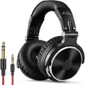 OneOdio Over Ear Headphones Closed Back Studio DJ Headphones for Monitoring, Adapter Free, Noise Isolating Wired Headsets(Glossy Finish)