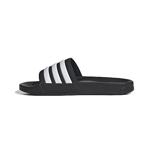 adidas Sportswear Adilette Shower Slides,Core Black/Cloud White/Core Black, 9