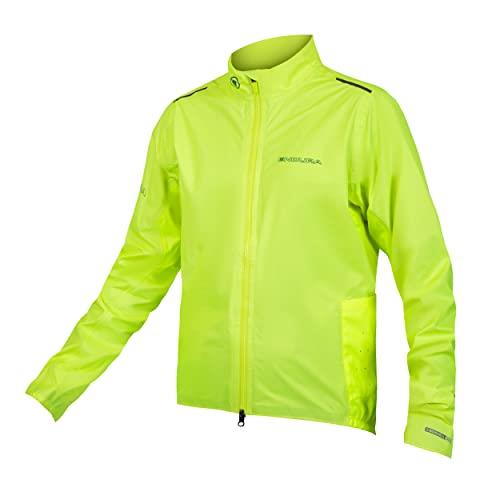 Endura Pro SL Waterproof Cycling Shell Jacket - Men's Lightweight, Waterproof & Breathable Hi-Viz Yellow, X-Large