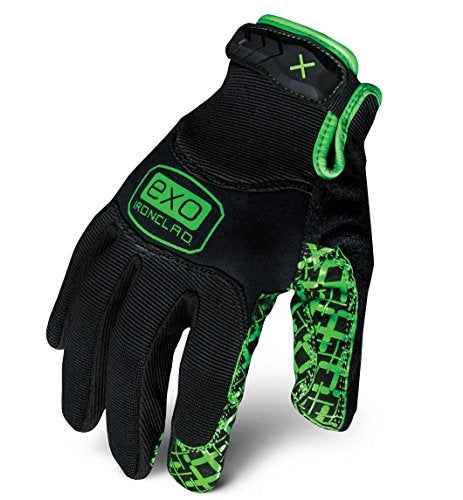 Ironclad EXO Motor Grip Gloves, Medium, Green/Black