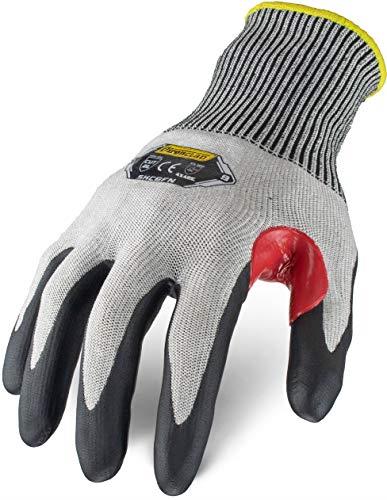 Ironclad Knit A6 Foam Nitrile Touch Gloves, Small, Black/Gray