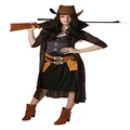 Rubie's Official Gunslinger Ladies Costume, Wild West Cowgirl Adult Fancy Dress, Ladies Size Small UK 8-10