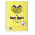 Spirax 570 A5 SRT Note Book with 2 Note Pockets, 200 Pages