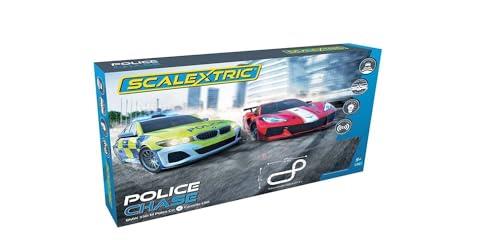 Scalextric C1433 Police Chase Slot Car Set, Red/Yellow