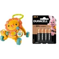 Fisher-Price Musical Lion Walker with Duracell Coppertop AA Battery (Pack of 4)