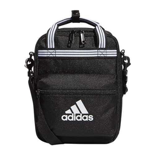 adidas Squad Lunch Bag, Black/White, One Size, Squad Insulated Lunch Bag